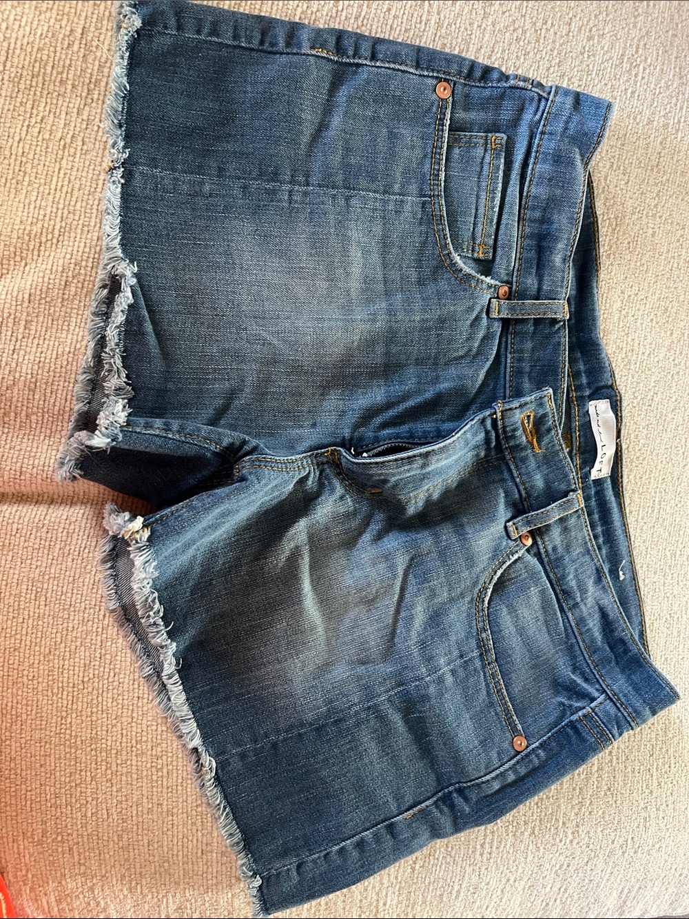 Loft Denim Frayed Hem Women's Shorts - Blue size 6 never worn